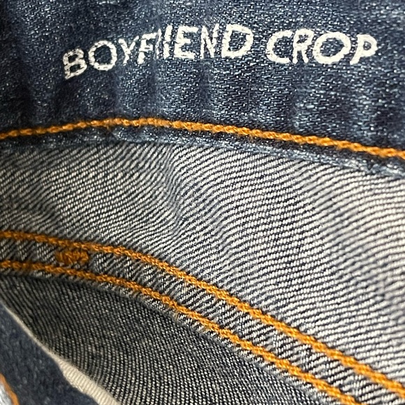 Stylus Crop Distressed Boyfriend Jeans, Women’s size 26/2, Medium Wash Blue - Picture 10 of 10